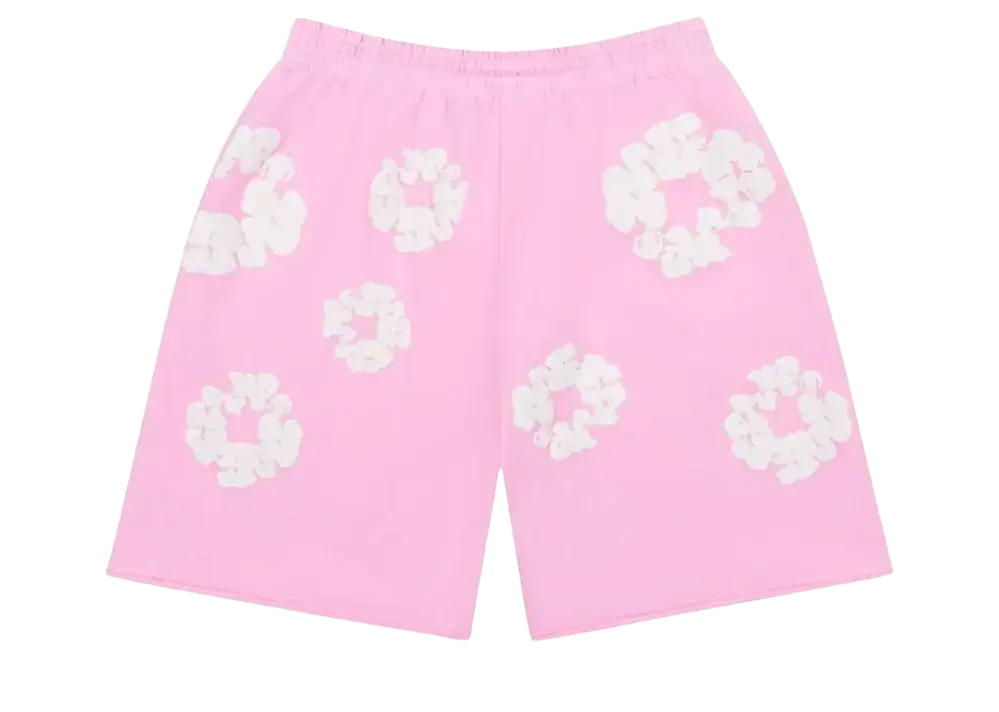 Denim Tears The Cotton Wreath Shorts Powder Pink