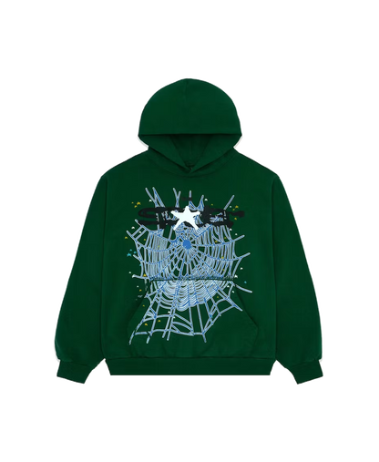 Sp5der Web Hoodie Green