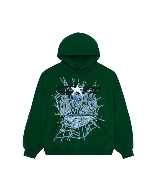 Sp5der Web Hoodie Green