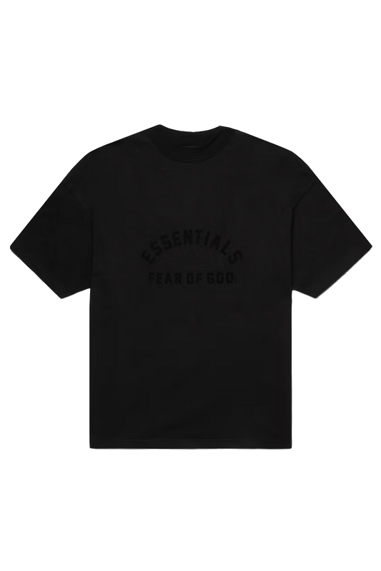 Essentials Arch Logo Tee Jet Black